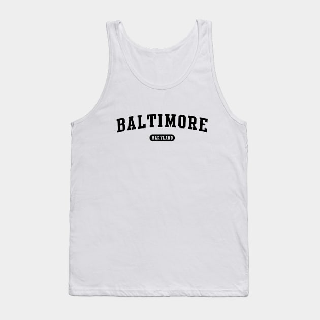 Baltimore, MD Tank Top by Novel_Designs